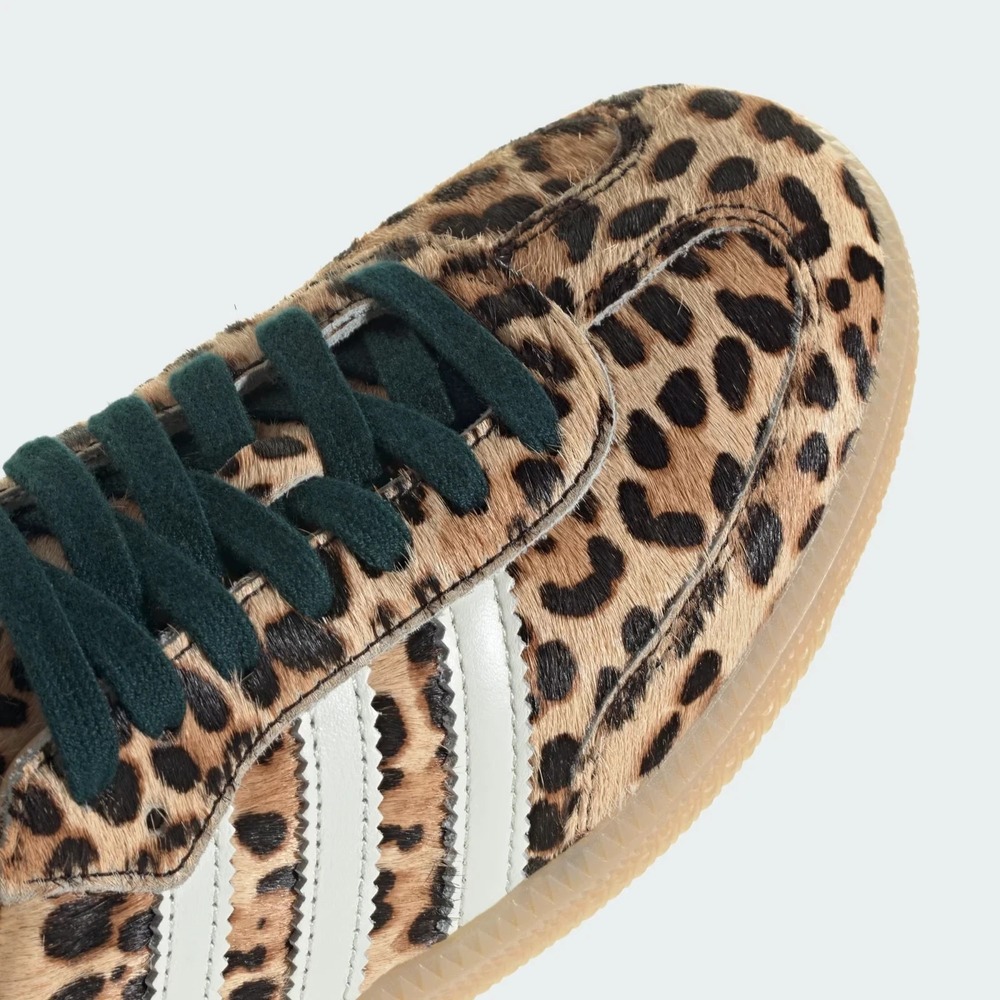 adidas Samba OG Women's Size 7.5 Shoes Leopard Print Magic Beige Sneakers KI6674 - Picture 9 of 10
